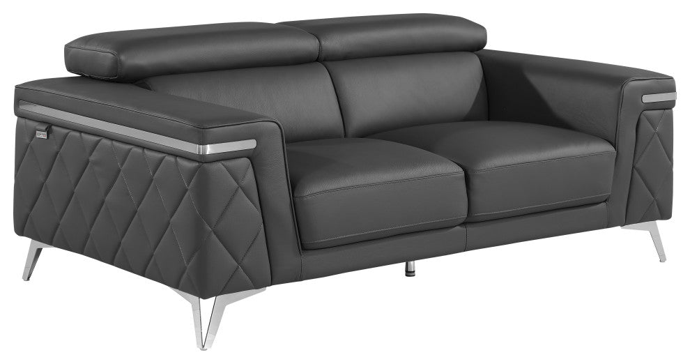 Mia Top Grain Italian Leather  Loveseat