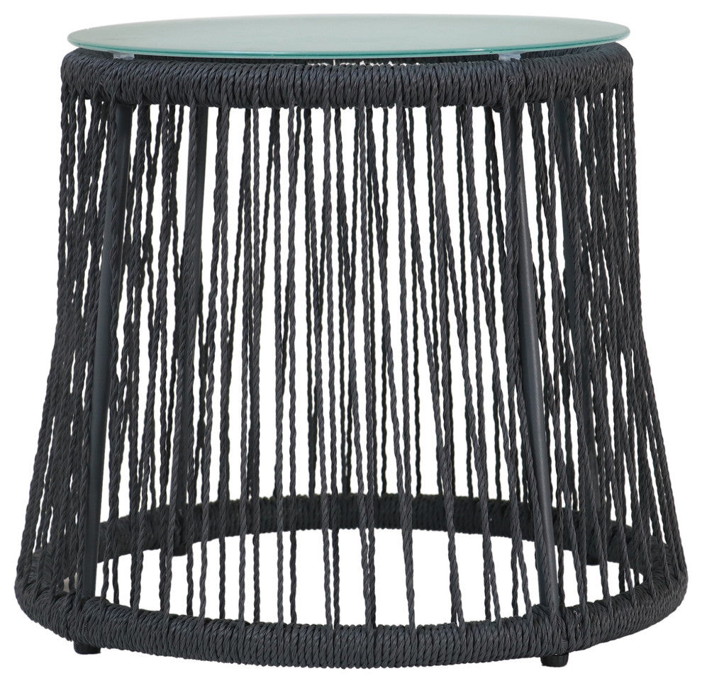 Kimberley Outdoor Side Table, Gray