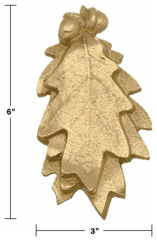 Oak Leaf Solid Brass Door Knocker Oak Leaf 6H x 3W Front Door Renovators Supply