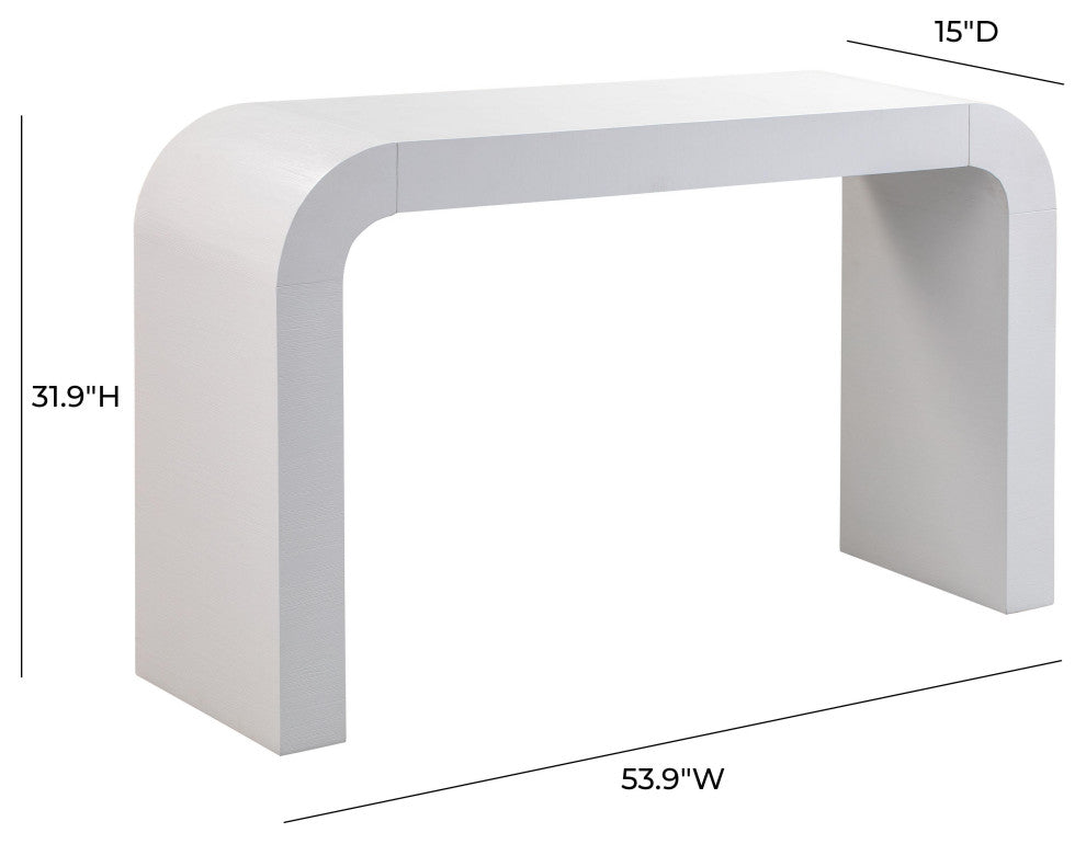 TOV Furniture Hump White Console Table