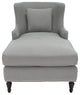 Safavieh Jamie Upholstered Chaise Lounge Granite
