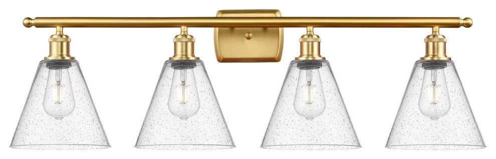 Innovations 516-4W-SG-GBC-84-LED 4 Light Bath Vanity Light, Satin Gold