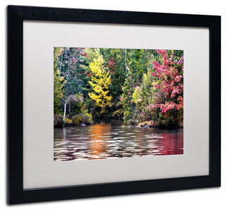 'Adirondacks' Matted Framed Canvas Art by David Ayash