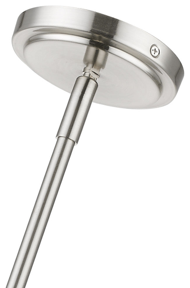 Willow 1 Light Brushed Nickel Single Pendant
