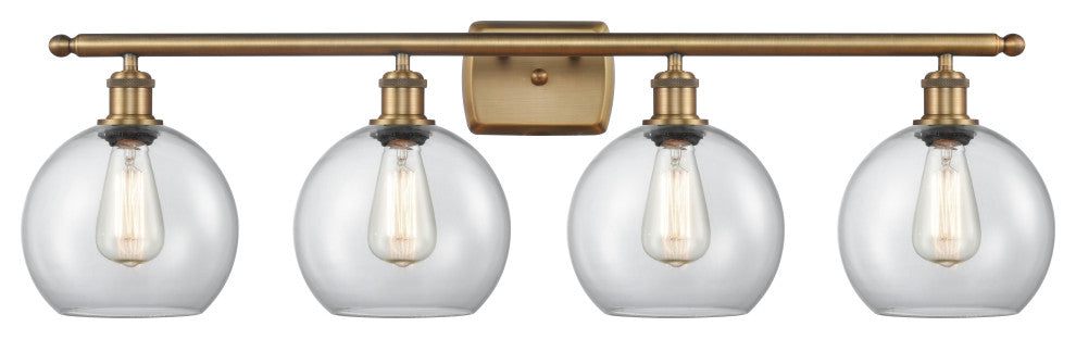 Innovations Lighting 516-4W-BB-G122-8 Athens 4 Light 36" Bath Vanity Light