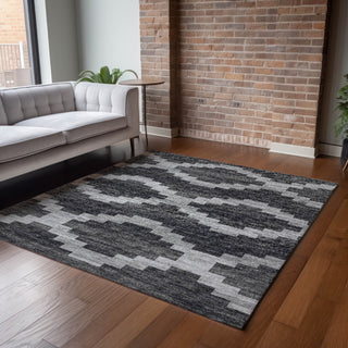 Addison Premium Washable Mayfield AMF115 Gray 5' x 7'6" Rug