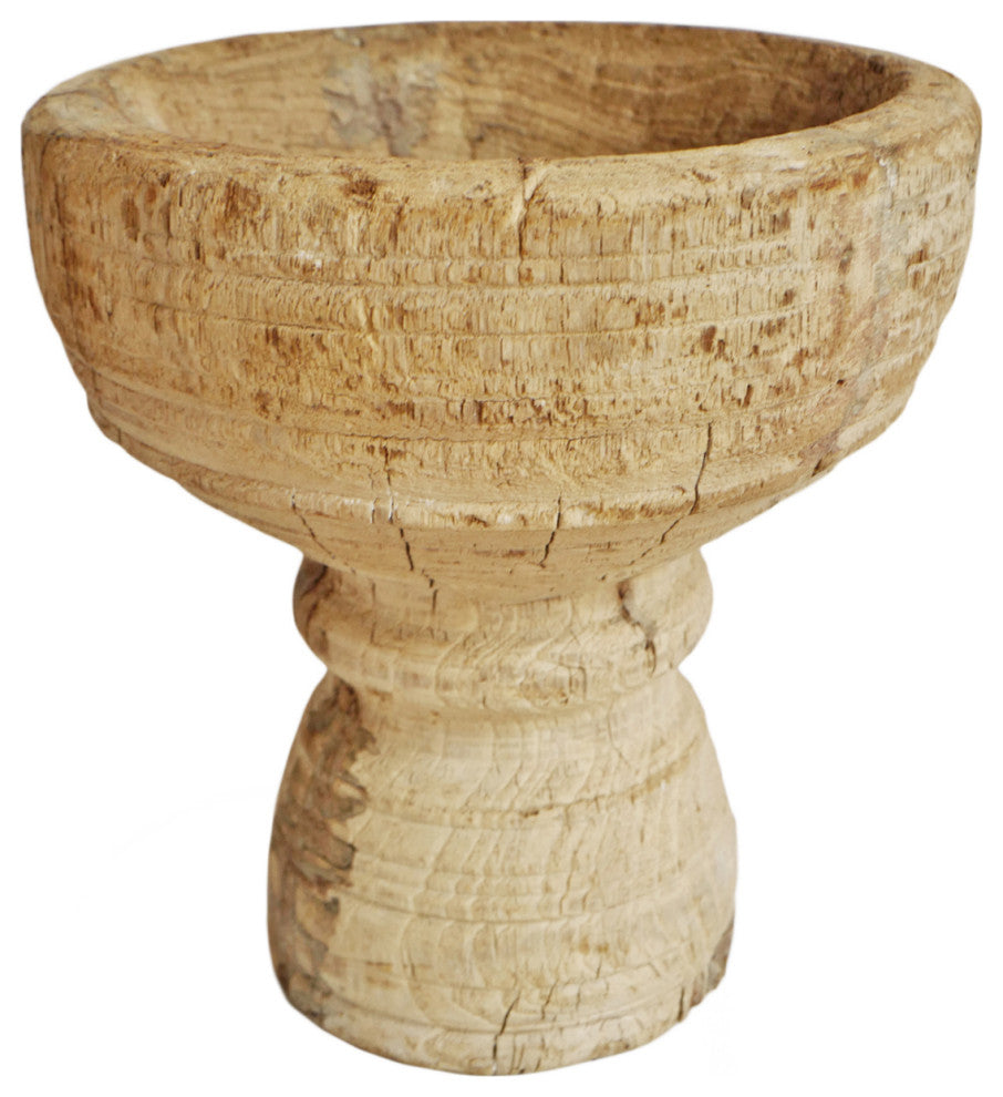 Consigned Old Wood India Mortar Cup 5