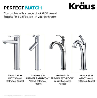 Pop Up Drain With Extended Thread, Chrome