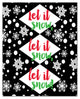 Let it Snow Canvas Wall Art, 16"x20"
