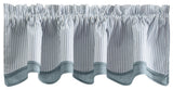 Plaza Stripe 58"x15" Bradford Valance, Blue