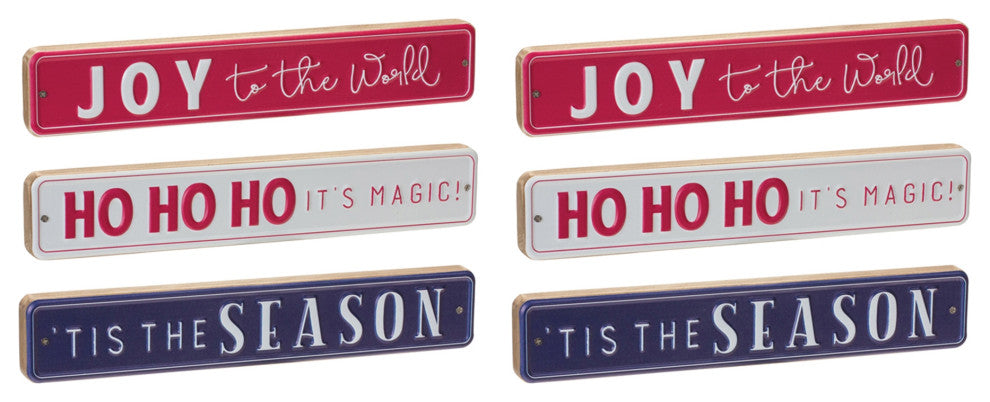 Christmas Sentiment Sign, 6-Piece Set