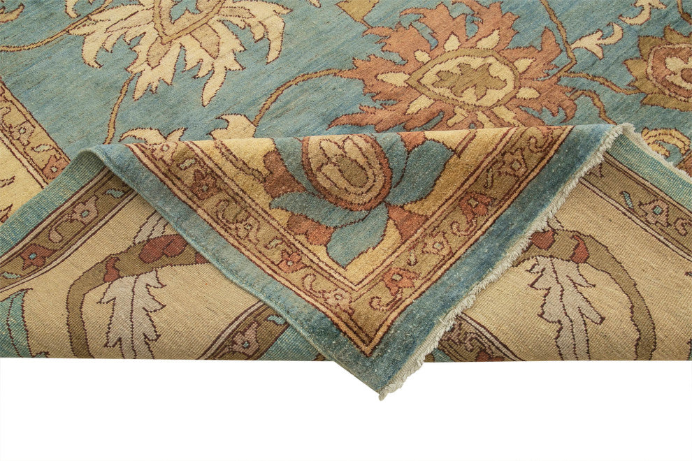 Rug N Carpet - Handmade Oriental 10' 4" x 14' 2" Decorative Large Oushak Rug
