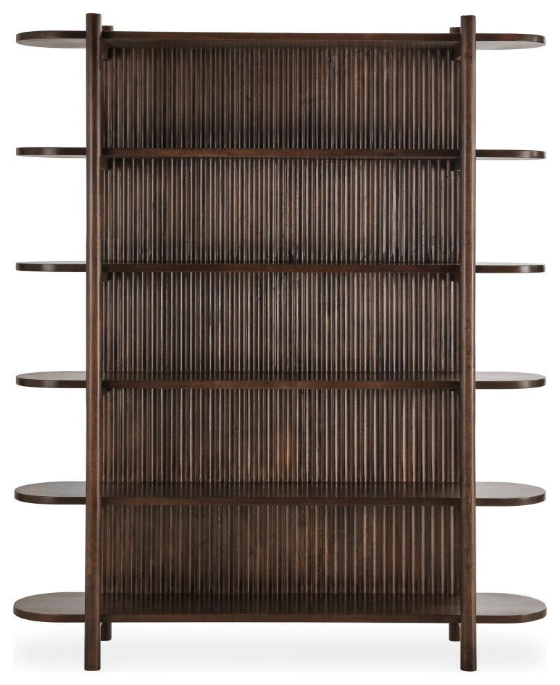 Redford 81" Mango Wood Mid-Century Modern Bookcase by Kosas Home