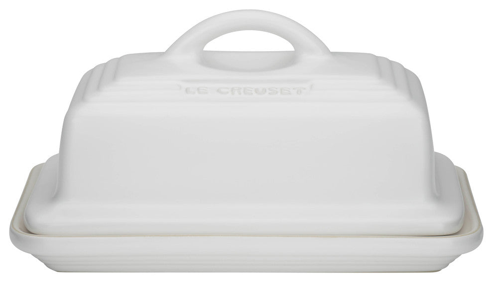 Le Creuset Stoneware Butter Dish, Cotton