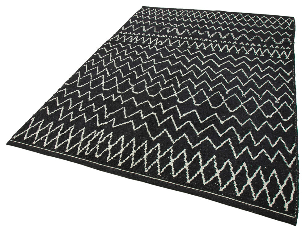 Rug N Carpet - Handmade Decorative 6' 1'' x 8' 9'' Moroccan Area Rug