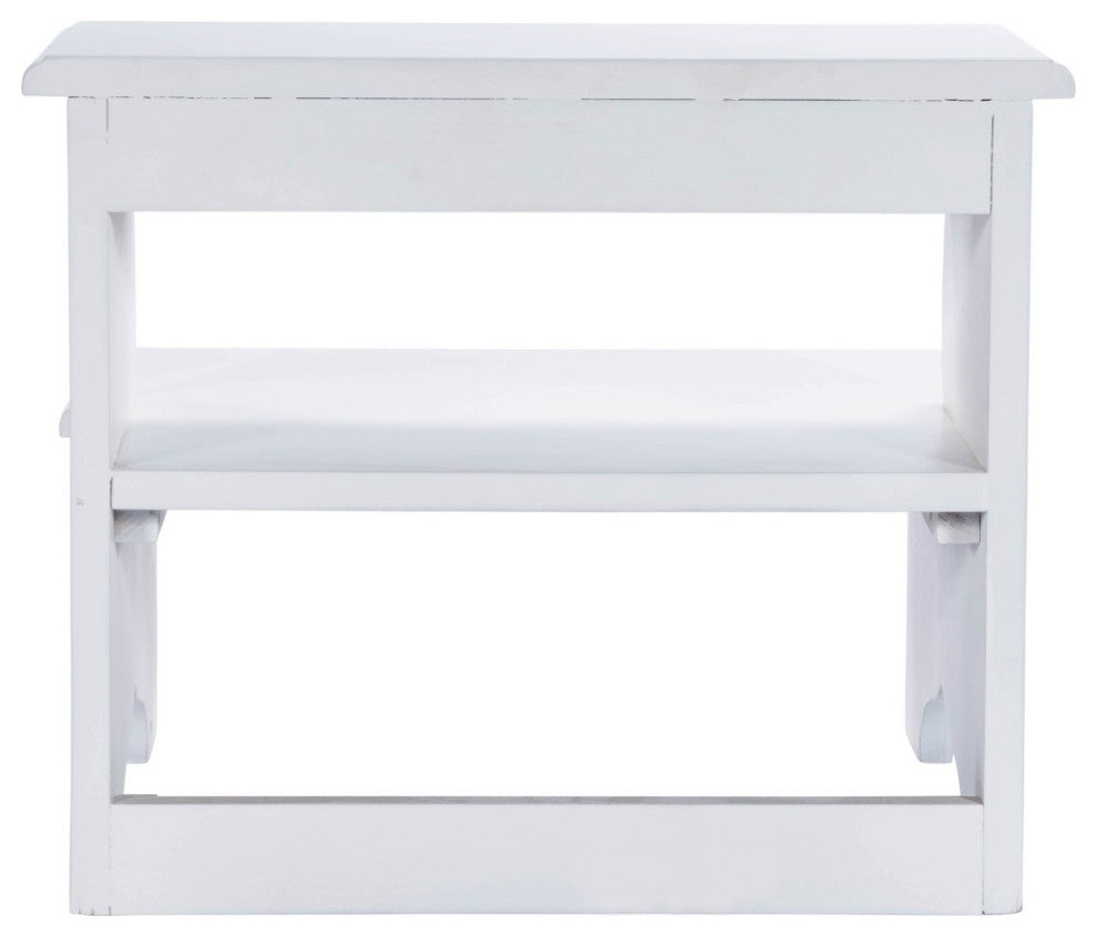Handcrafted White Step Stool