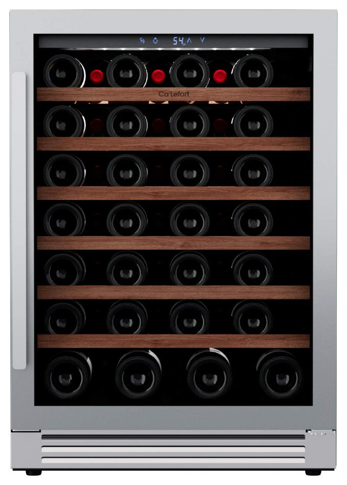 Ca''Lefort 24" 54-Bottle Built-In Wine Cooler Refrigerator Single Zone GlassDoor