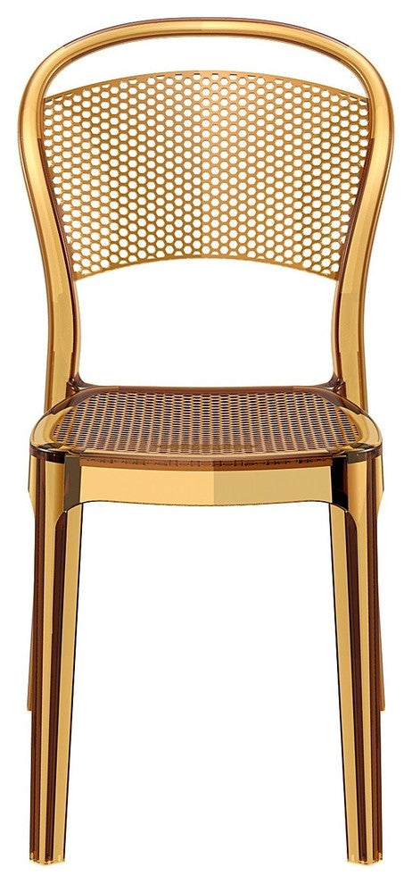 Compamia Bee Dining Chairs, Set of 2, Transparent Amber