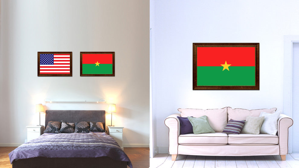 Burkina Faso Country Flag Canvas Print, 27"x39"