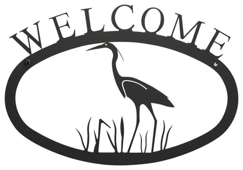 Welcome Sign, Large, Heron