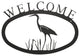 Welcome Sign, Large, Heron