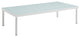 White Navy Harmony 5 Piece Outdoor Patio Aluminum Sectional Sofa Set