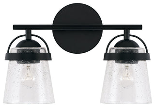 Capital Lighting 147021-534 Madison 2 Light 14"W Bathroom Vanity - Matte Black