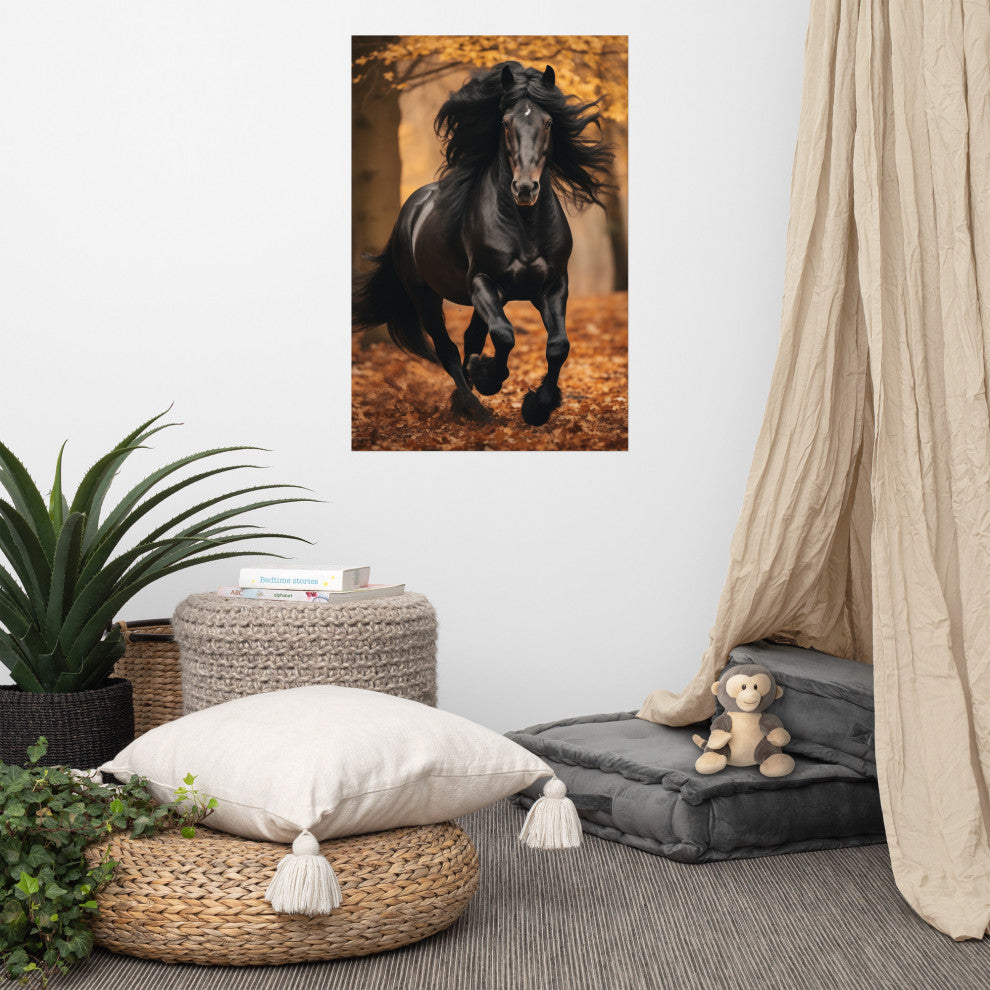 A Brush with Freedom Rustic Photorealism Digital Artwork Loose Art Print, 24" X 36"