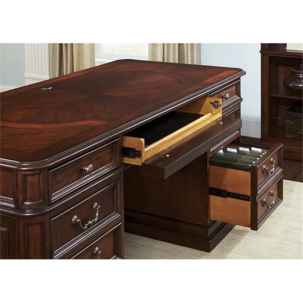 Brayton Manor Dark Brown Jr Executive Desk