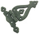 Black Wrought Iron Door Hinge 5 Inch RSF Finish Barn Door Hinges Pack of 2