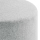 Callum Large 29" Round Woven Heathered Fabric Upholstered Ottoman