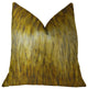 Golden Spirit Wolf Light and Dark Brown Handmade Luxury Pillow, 20"x26" Standard