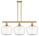 Innovations 516-3I-SG-G654-12 3-Light Island Light, Satin Gold