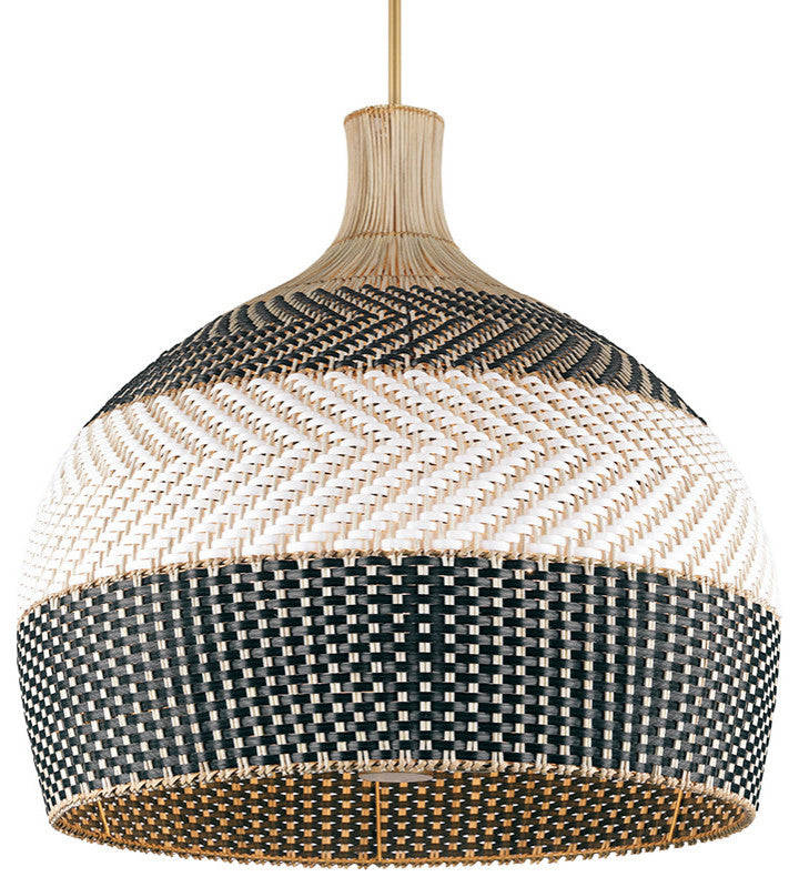 Crystorama Lighting Group ZAN-9006 Zanzibar 6 Light 26"W Pendant - Soft Gold /
