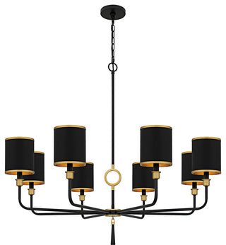 Quoizel LKY5040 Lockery 8 Light 40"W Chandelier - Matte Black
