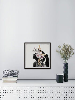 "Blooming Drama" Framed Painting Print, 24"x24"