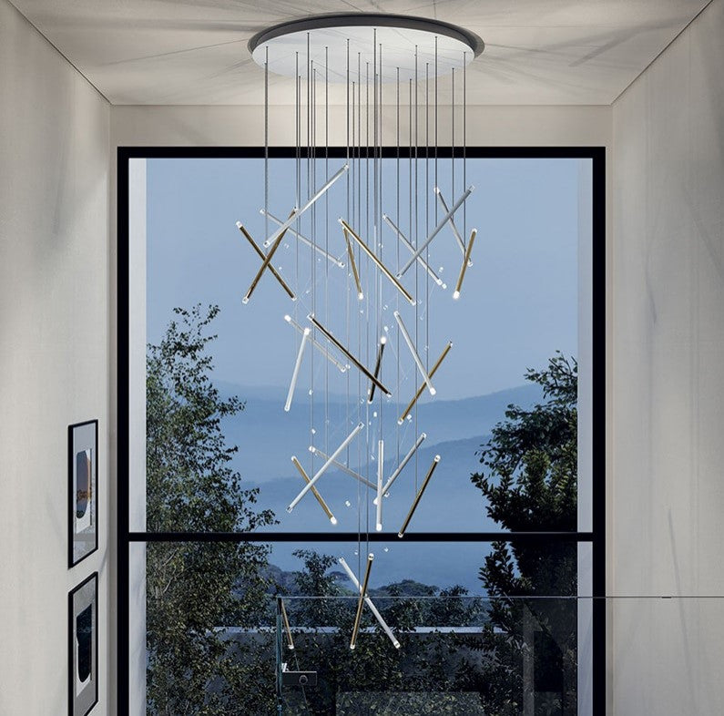 MIRODEMIÂ® Villars-sur-Var Gold/Chrome/Black Kitchen Lighting, 30 Lights