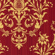 Classic Silks 2, Damask Stripes Silk Emboss Bordo, Yellow Wallpaper Roll