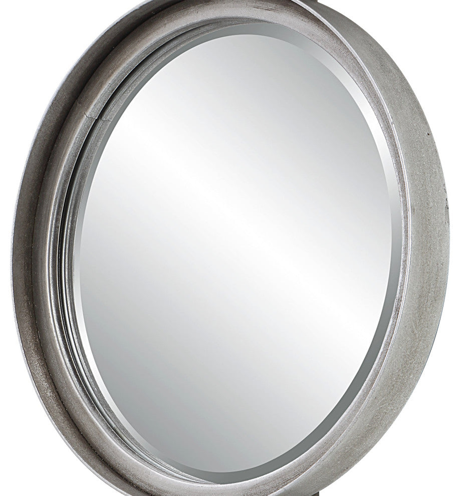 Uttermost Button Silver Mirror