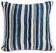 Vintage Indigo Mali Striped Pillow 2