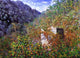 Claude Oscar Monet The Valley of Sasso Blue Effect Wall Decal Print
