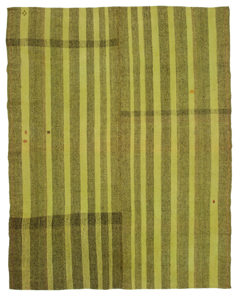 Rug N Carpet - Handmade Oriental 7' 0'' x 8' 10'' Antique Wool Kilim Rug