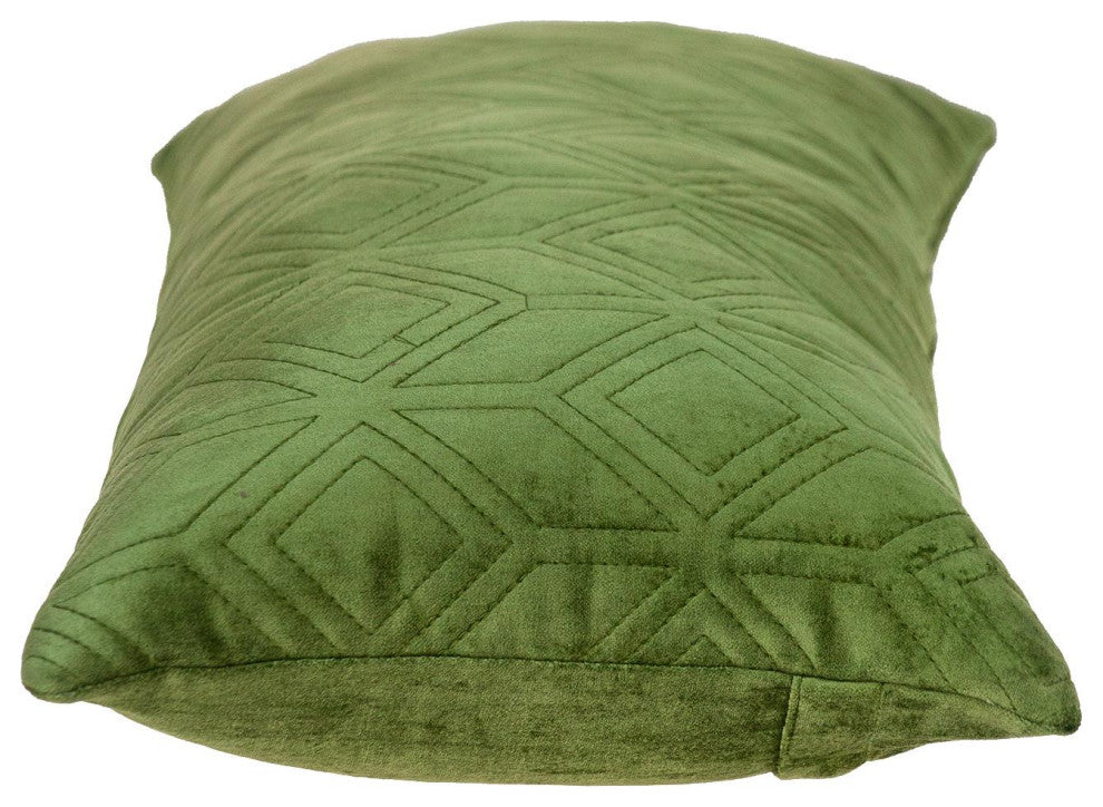 Parkland Collection Aleta Olive Throw Pillow, Rectangle
