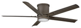 Hinkley Vail 52" Integrated LED Flush Mount Ceiling Fan, Metallic Matte Bronze