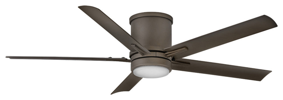 Hinkley Vail 52" Integrated LED Flush Mount Ceiling Fan, Metallic Matte Bronze