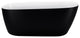 GivingTree 59 in. Acrylic Freestanding Bathtub in Matte Black Soaking Tub