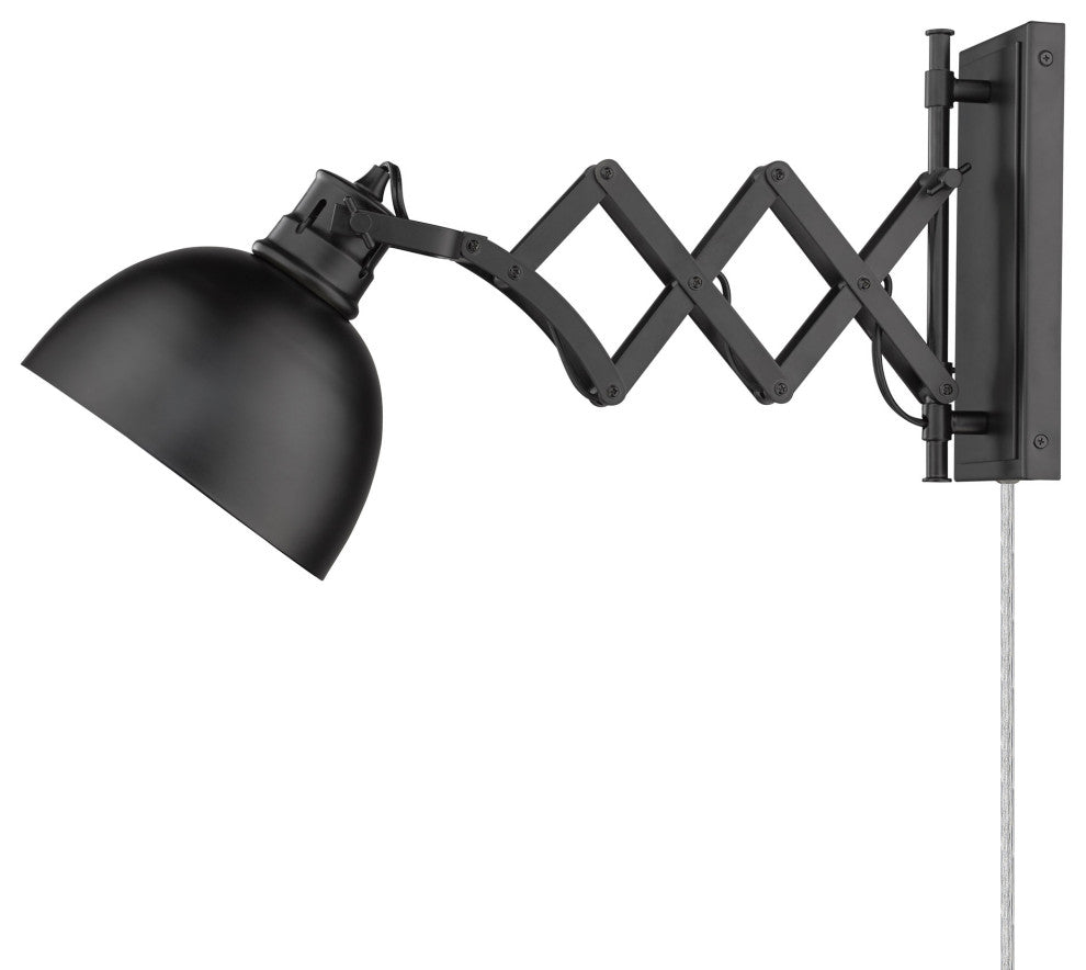 Golden Lighting 3824-A1W Hawthorn 10" Tall Hardwired or Plug-In - Aged Brass /