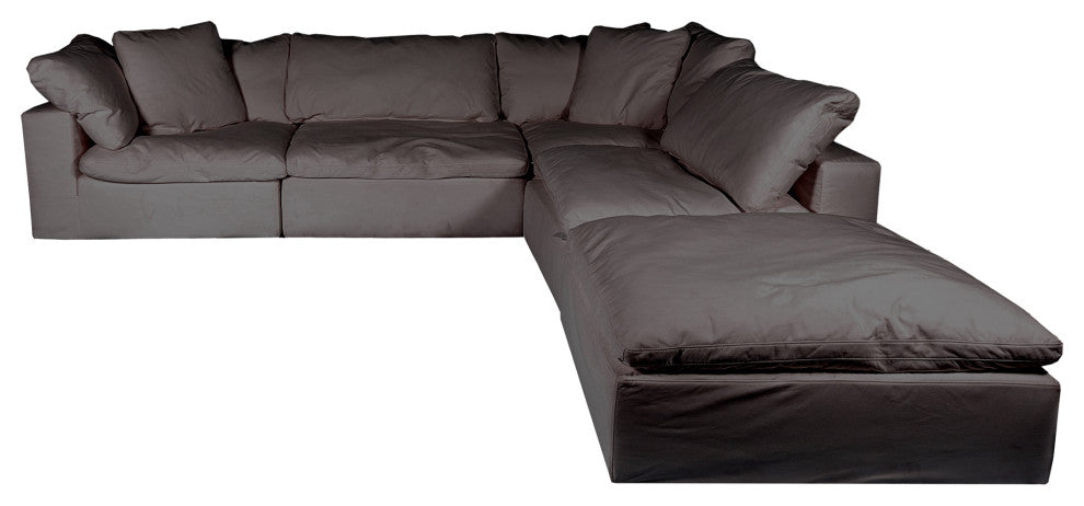 First of A Kind Clay Dream Modular Sectional Livesmart Fabric Light Gray