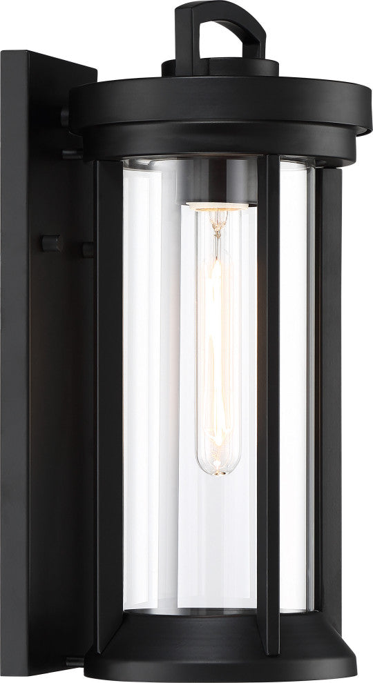 Nuvo 1-Light Huron Aged Bronze Small Lantern Wall Mount Light