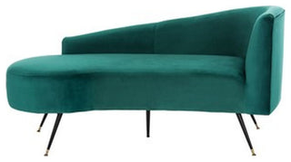 Safavieh Evangeline Parisian Settee, Emerald/Black